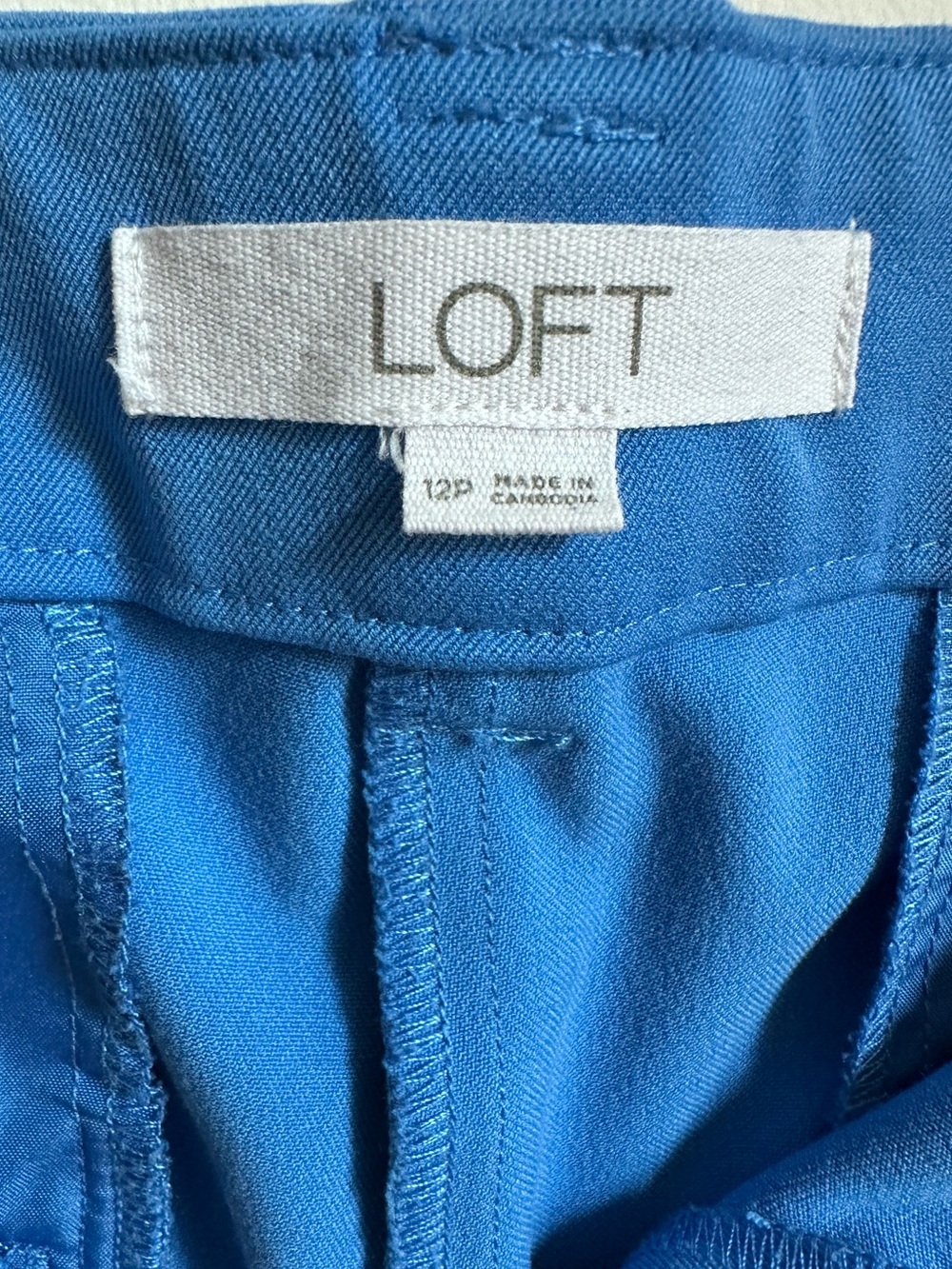 LOFT The Devin Slim Pants Bundle Women’s 12P Blue Green Career Ankle Stretch - Picture 9 of 14
